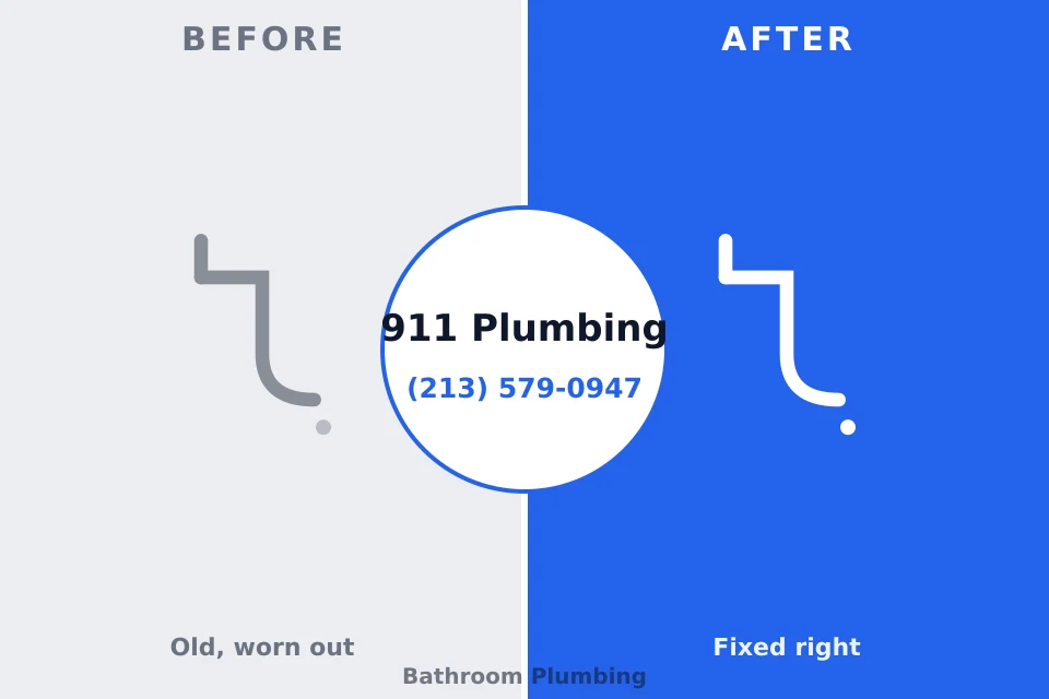 Before and after: plumbing repair Coalgate, OK